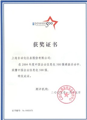 砥礪前行，智創(chuàng)未來 上海自動化儀表股份有限公司榮譽(yù)錄